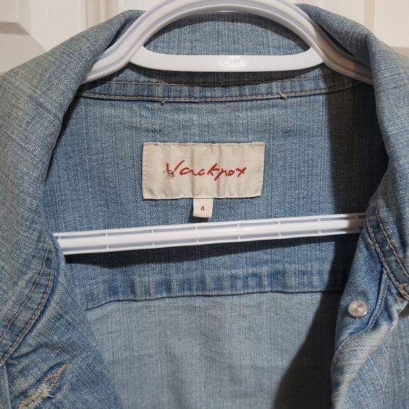 Jackpot Light-Wash Jean Jacket Size 4 - Picture 3 of 5